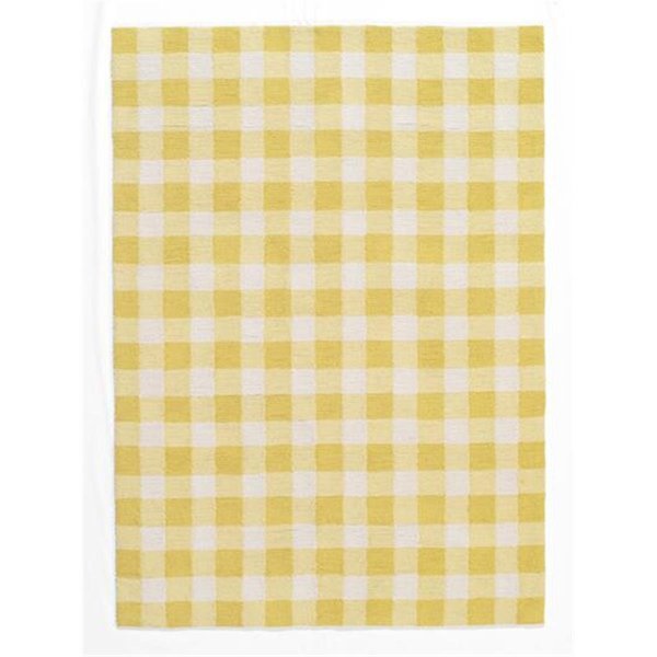 Momeni Geo Yellow Hand Hooked Area Rug - 5 ft. GEO00GEO31YEL5070